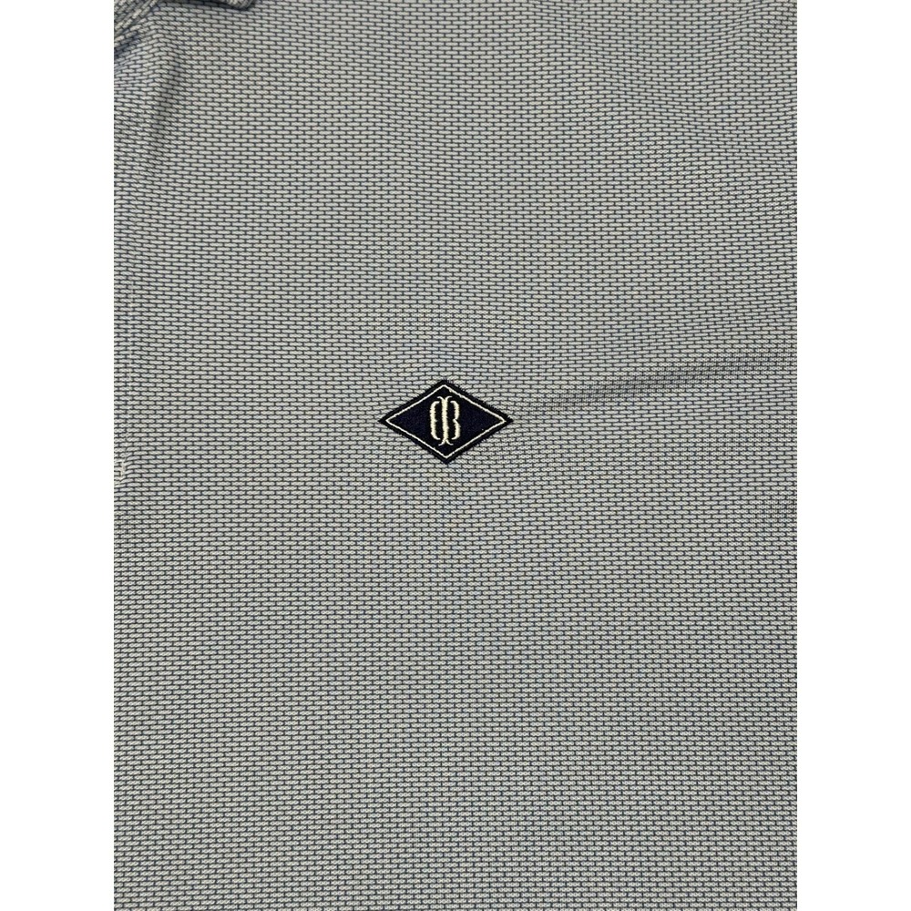 Holderness & Bourne Blue Geometric Print The Floyd Tailored Fit Polo Sz 2XL - Picture 3 of 9